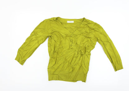 Womens UK Size 12 Marks and Spencer Yellow Pullover Jumper