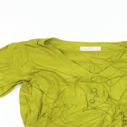 Womens UK Size 12 Marks and Spencer Yellow Pullover Jumper