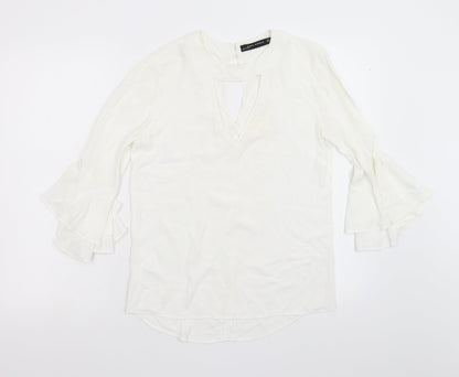 Zara Womens White   Tunic Blouse Size XS