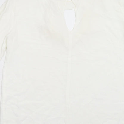Zara Womens White   Tunic Blouse Size XS
