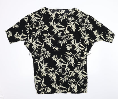 Primark Womens Black Floral  Shift  Size 14