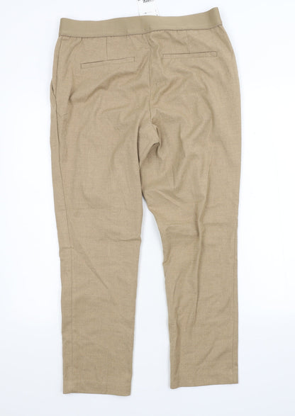 Womens UK Size 14 H&M Regular Fit  Beige Trousers
