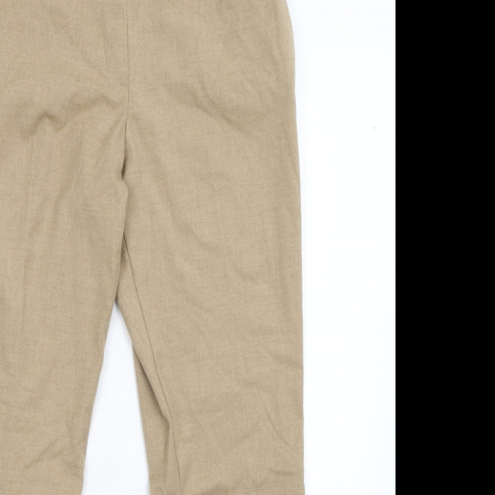 Womens UK Size 14 H&M Regular Fit  Beige Trousers