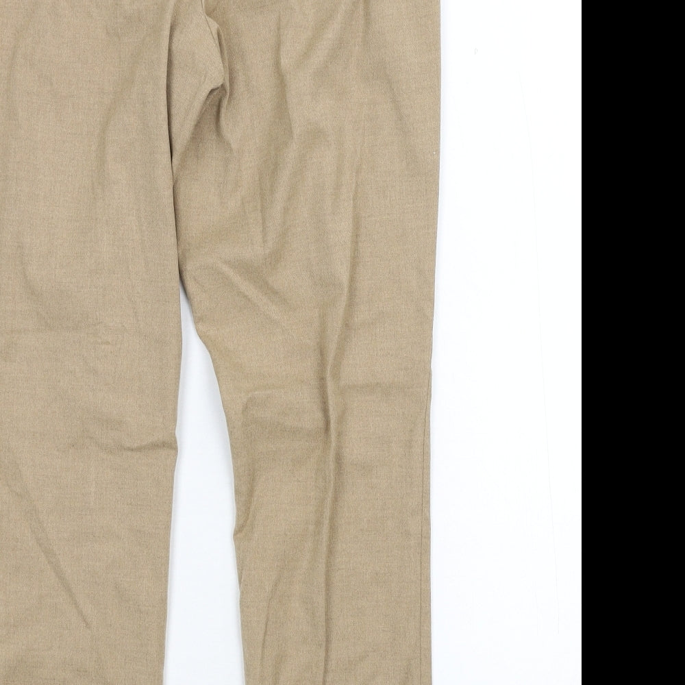 Womens UK Size 14 H&M Regular Fit  Beige Trousers