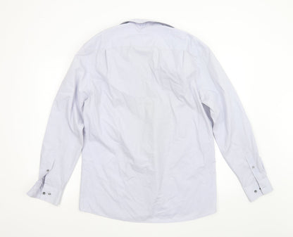 George Mens Purple    Button-Up Size 16