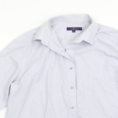 George Mens Purple    Button-Up Size 16