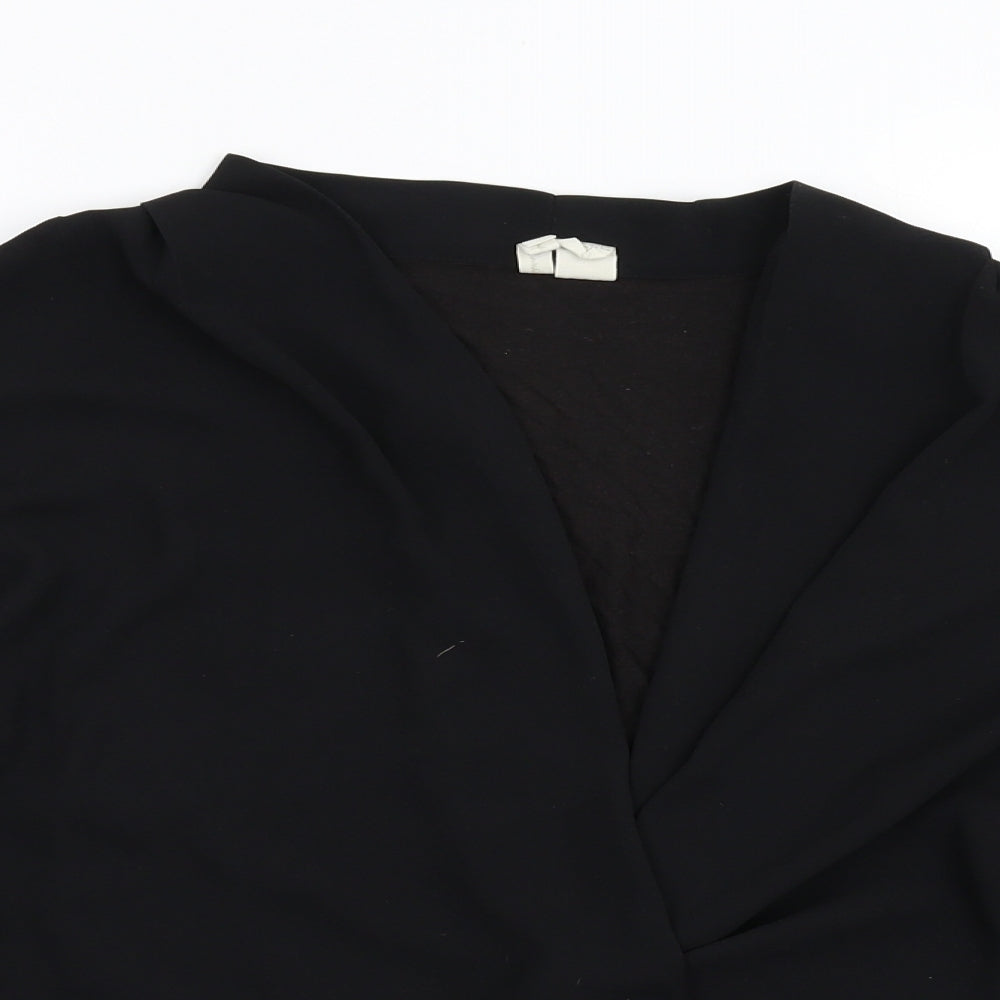 Japna Womens Black   Tunic Blouse Size L