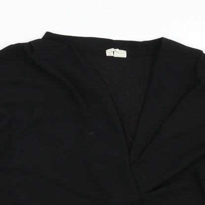 Japna Womens Black   Tunic Blouse Size L