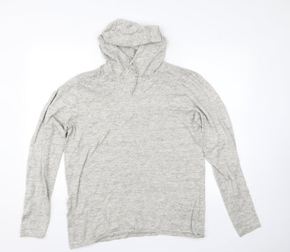 H&M Womens Grey   Pullover Hoodie Size L