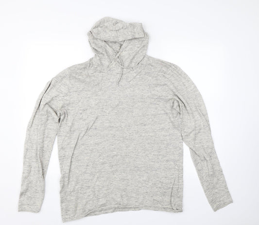 H&M Womens Grey   Pullover Hoodie Size L