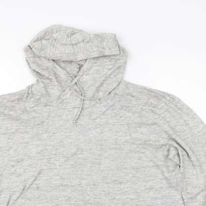 H&M Womens Grey   Pullover Hoodie Size L