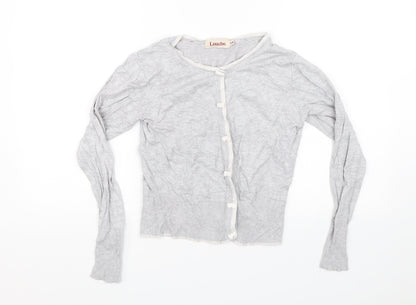 Womens UK Size 12 Louche Grey Cardigan Jumper