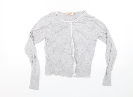 Womens UK Size 12 Louche Grey Cardigan Jumper