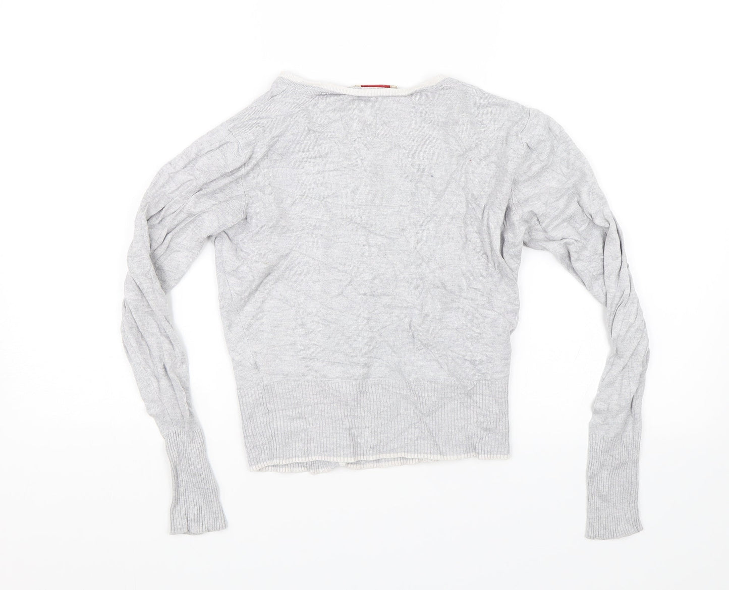 Womens UK Size 12 Louche Grey Cardigan Jumper