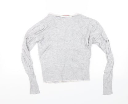 Womens UK Size 12 Louche Grey Cardigan Jumper