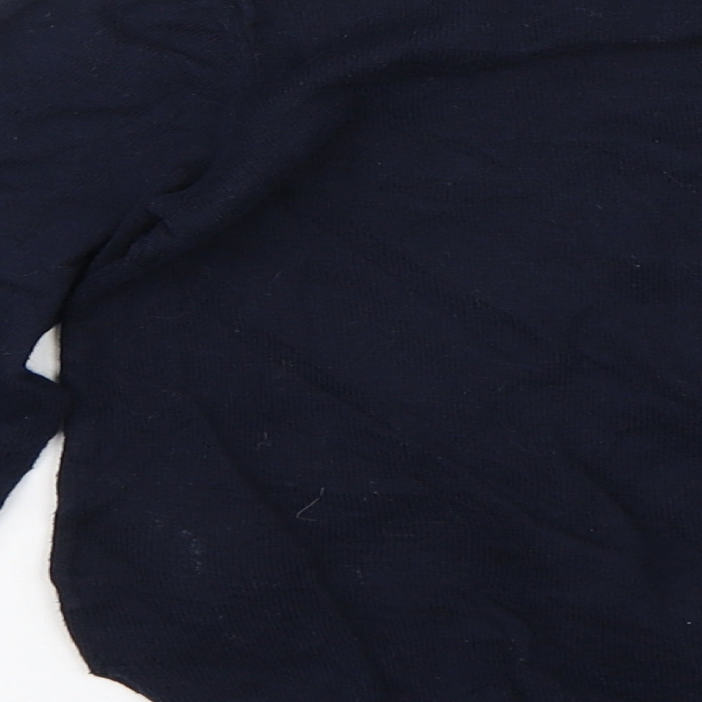 H&M Girls Blue Geometric  Pullover Jumper Size 5 Years  - Stars