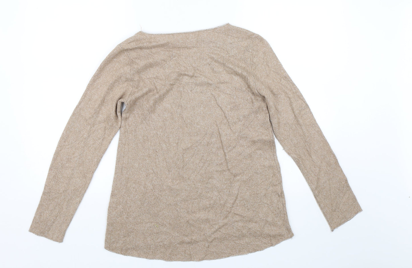 Womens UK Size S Preworn Brown Pullover Jumper