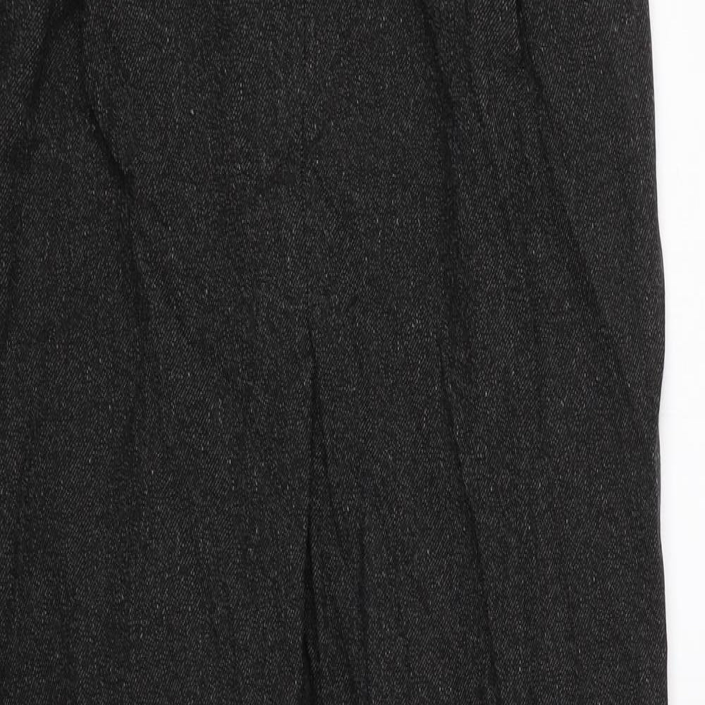 M&S Womens Black   Trousers  Size 14 L25.5 in