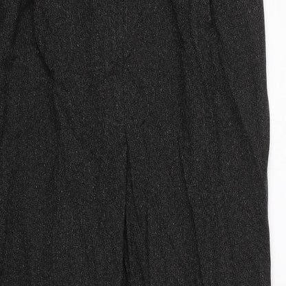 M&S Womens Black   Trousers  Size 14 L25.5 in