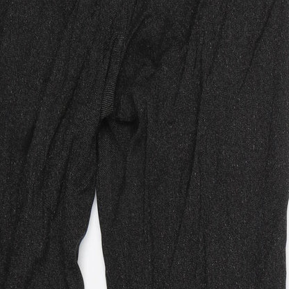 M&S Womens Black   Trousers  Size 14 L25.5 in
