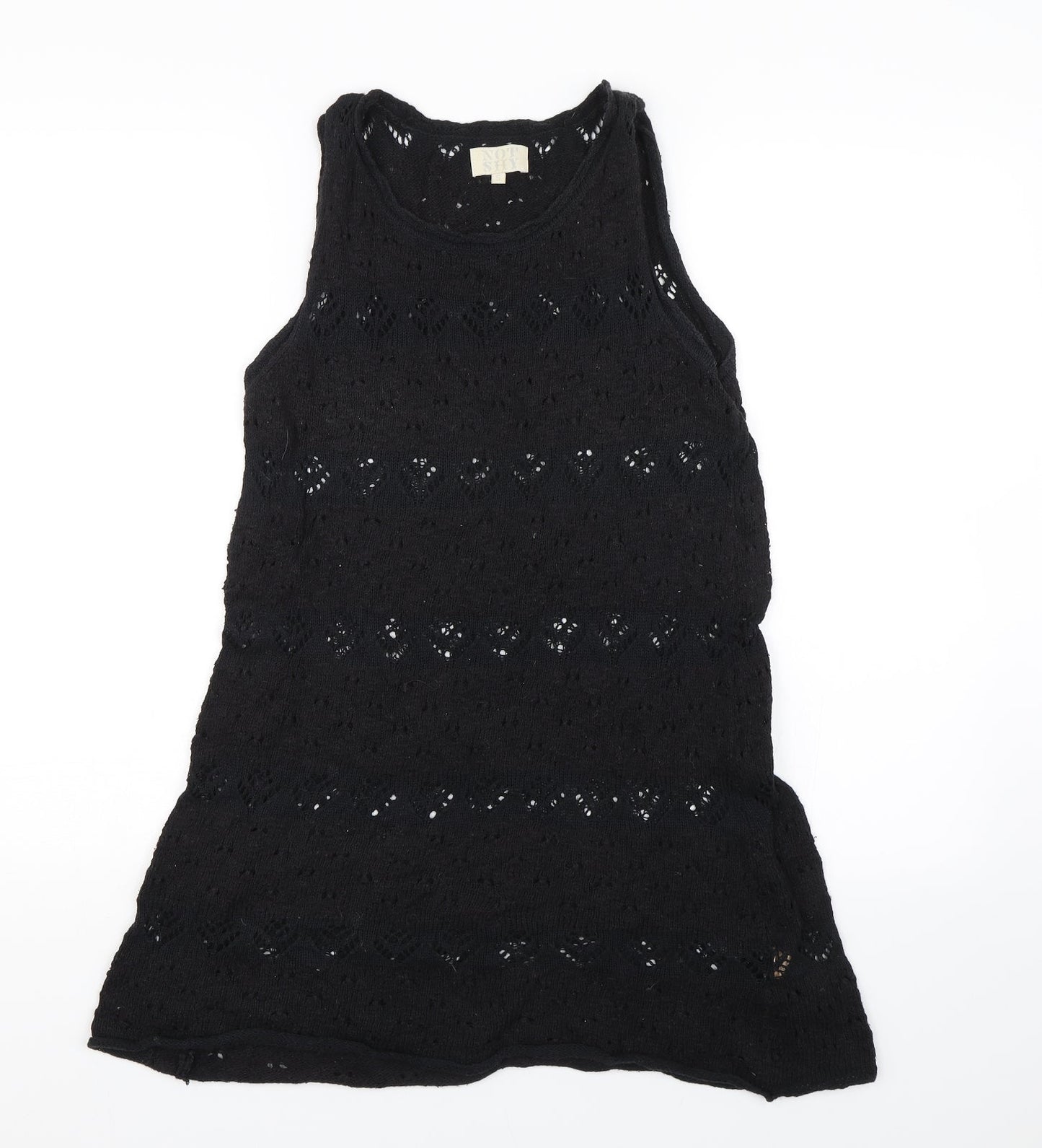 Not Shy Womens Black   Tank Dress  Size S