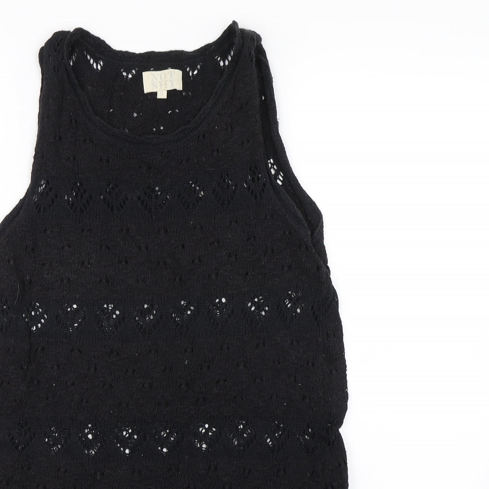 Not Shy Womens Black   Tank Dress  Size S