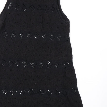 Not Shy Womens Black   Tank Dress  Size S