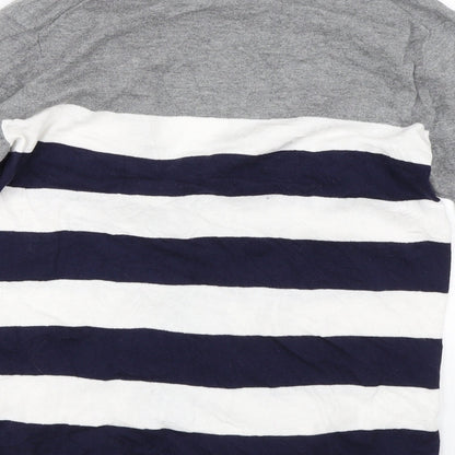 Gap Womens Blue Striped  Cardigan Jumper Size S