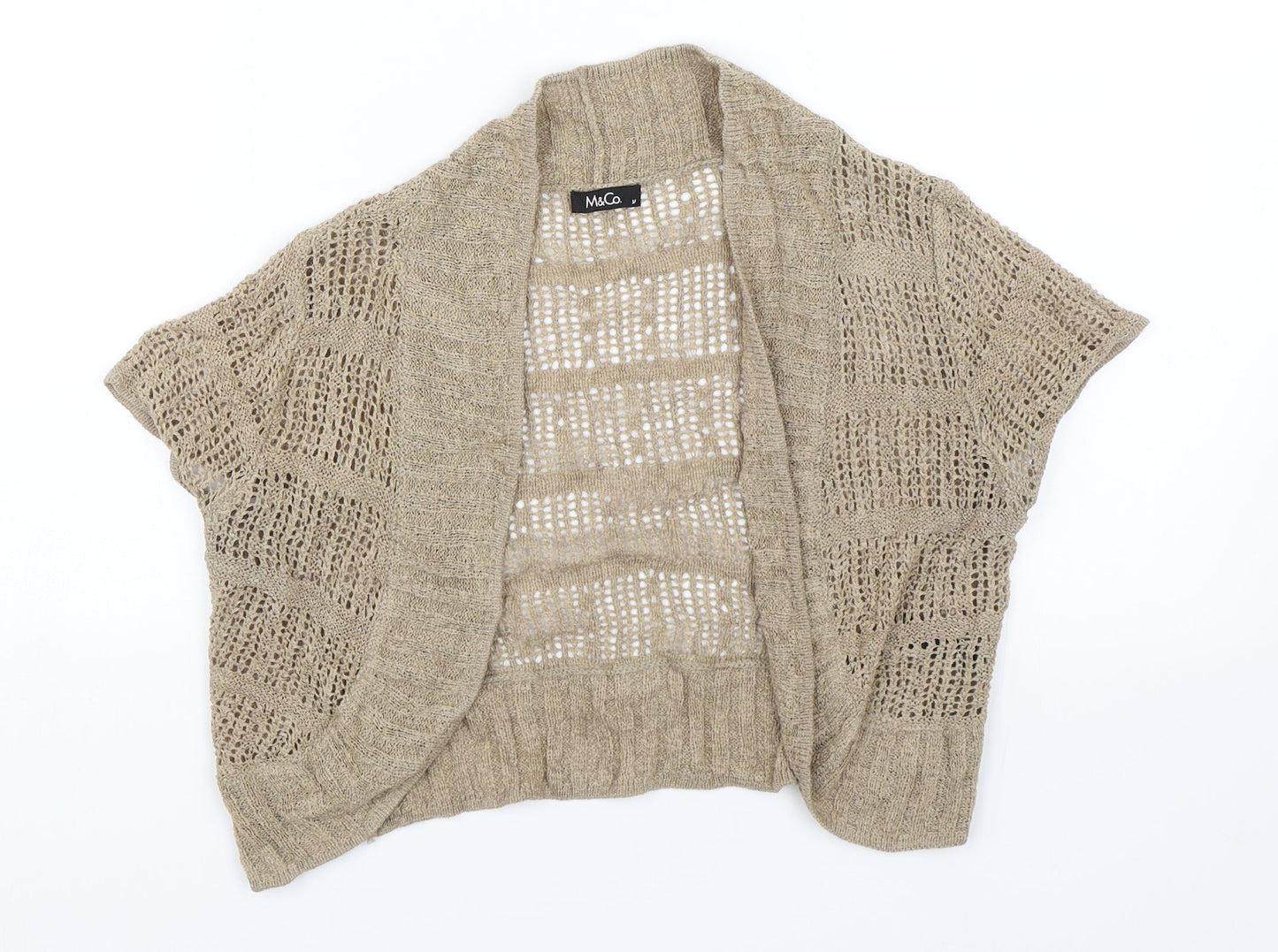 M and co Womens Brown   Cape Jumper Size M