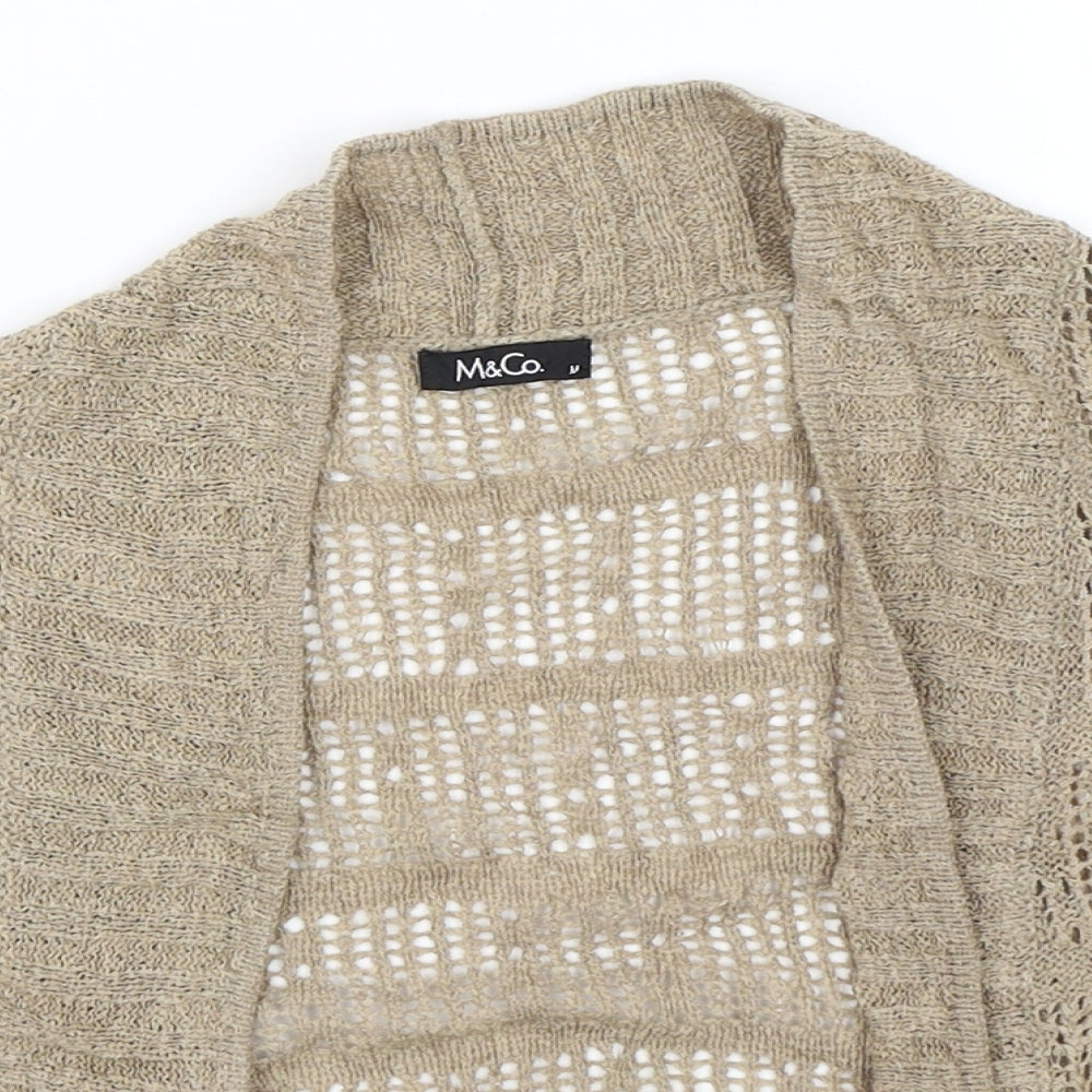 M and co Womens Brown   Cape Jumper Size M
