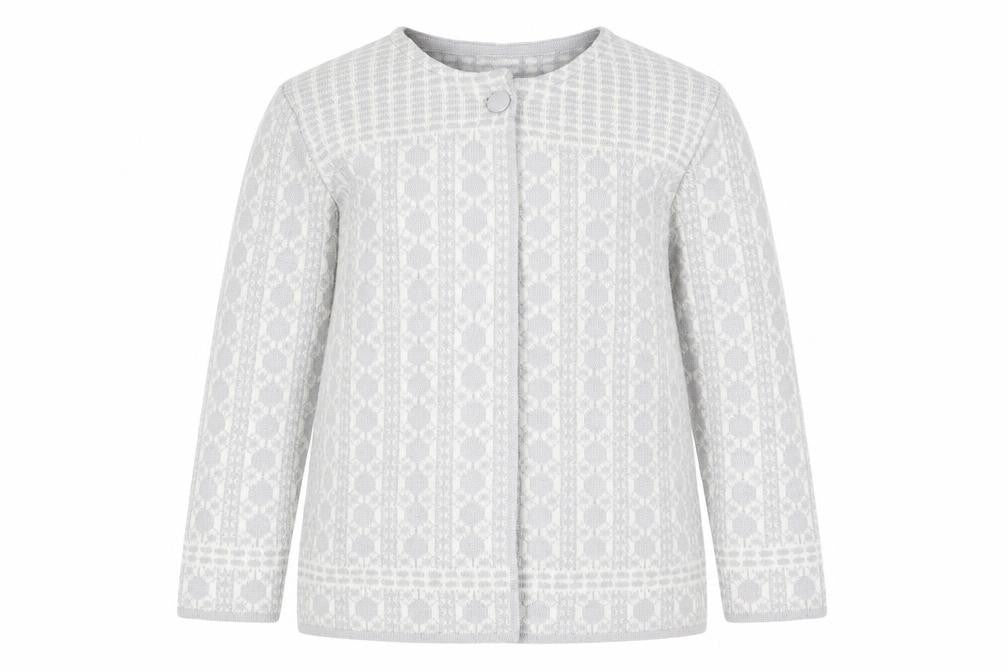 Womens UK Size 16 Afibel Grey Cardigan Jumper