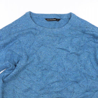 Cedar Wood State Mens Blue  Knit Pullover Jumper Size L