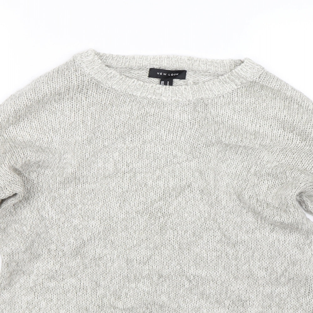 Womens UK Size S New look Beige Pullover Jumper