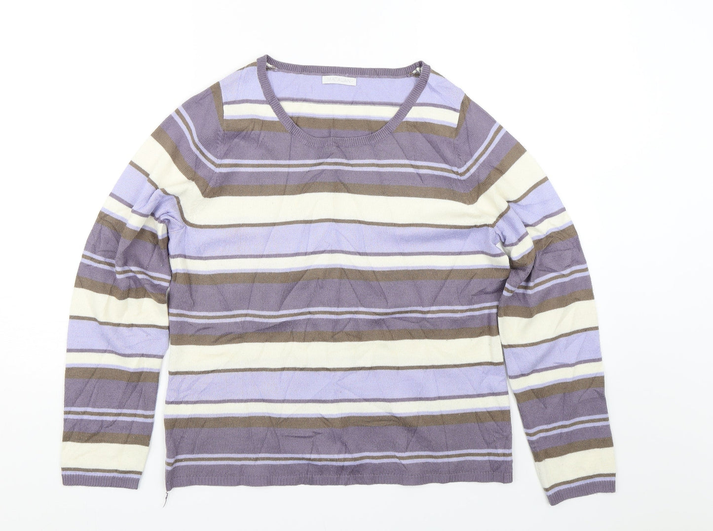 Womens UK Size 14 Matalan Multicoloured Pullover Jumper