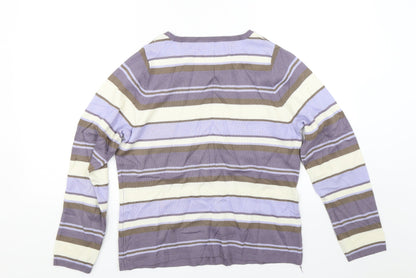 Womens UK Size 14 Matalan Multicoloured Pullover Jumper