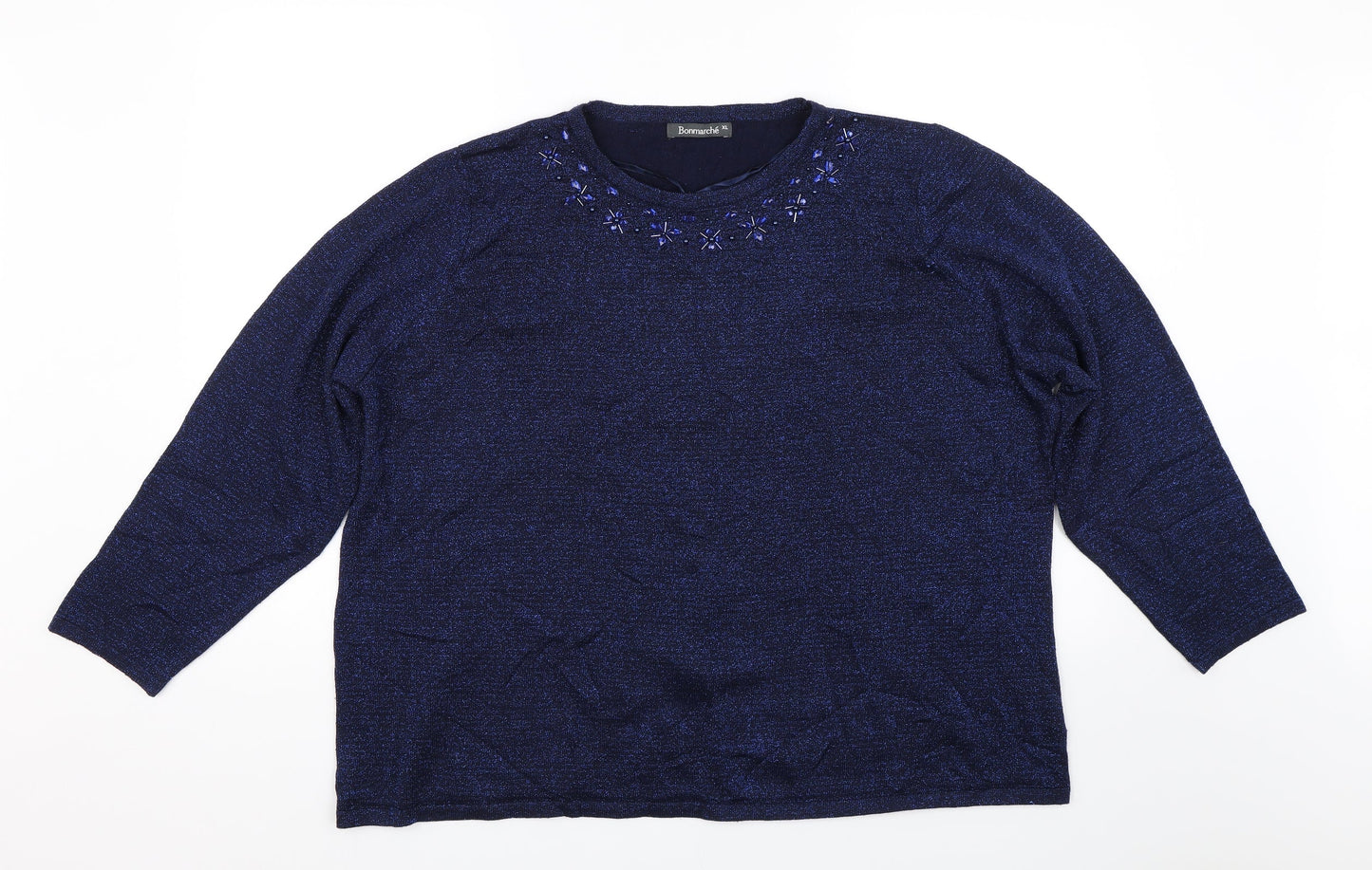 Womens UK Size XL Bonmarché Blue Pullover Jumper