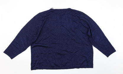 Womens UK Size XL Bonmarché Blue Pullover Jumper
