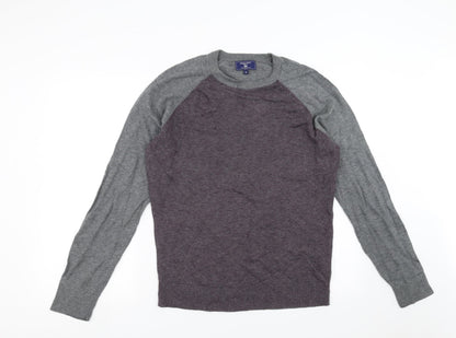 Jermyn Street Mens Grey  Knit Pullover Jumper Size M