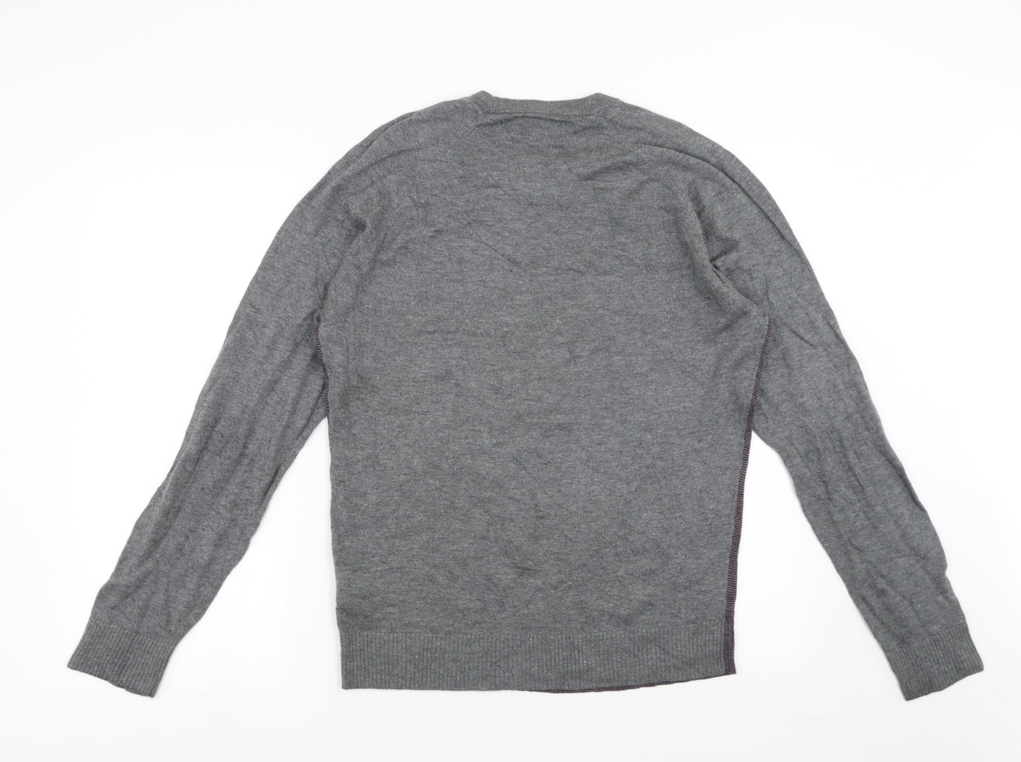 Jermyn Street Mens Grey  Knit Pullover Jumper Size M