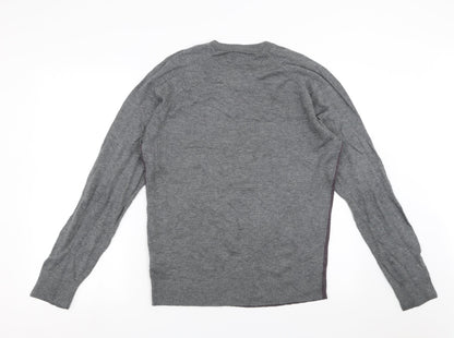 Jermyn Street Mens Grey  Knit Pullover Jumper Size M
