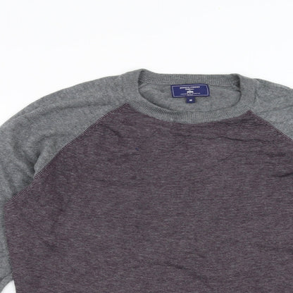 Jermyn Street Mens Grey  Knit Pullover Jumper Size M