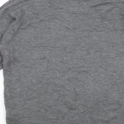 Jermyn Street Mens Grey  Knit Pullover Jumper Size M