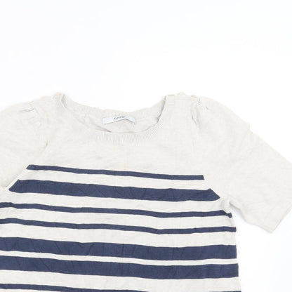 George Womens Blue Striped  Pullover Jumper Size 8