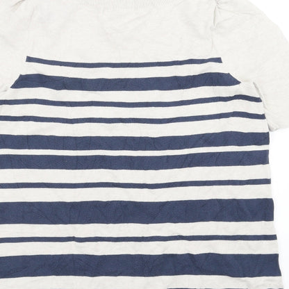 George Womens Blue Striped  Pullover Jumper Size 8