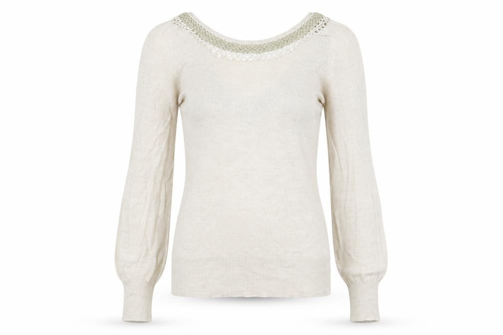 Womens UK Size 10 Topshop Beige Pullover Jumper