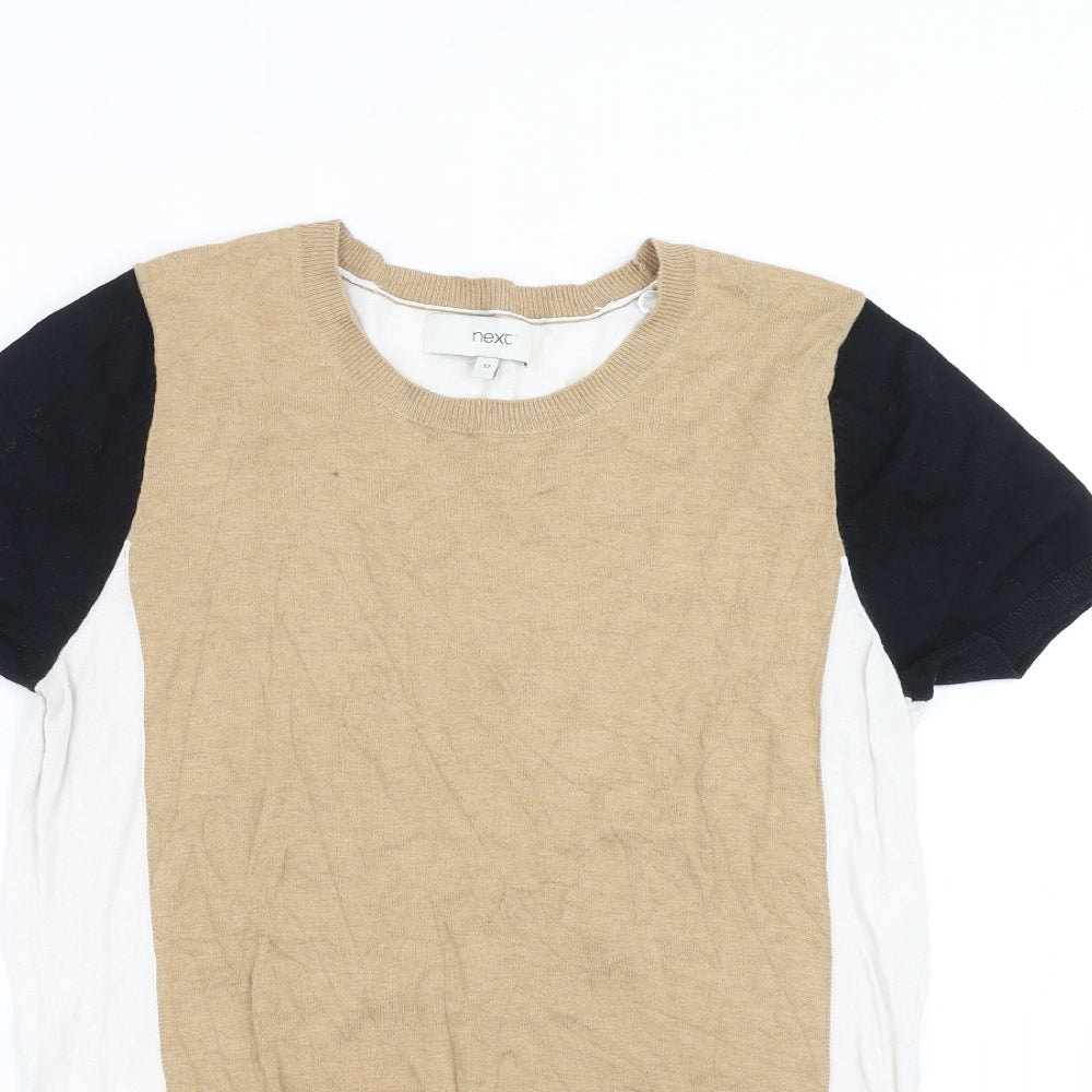 Womens UK Size 12 NEXT Beige Pullover Jumper