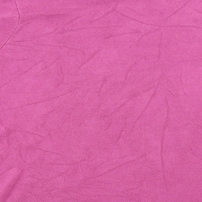 BM collection Womens Purple  Knit Pullover Jumper Size XL