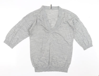 Womens UK Size 12 Topshop Grey Pullover Jumper