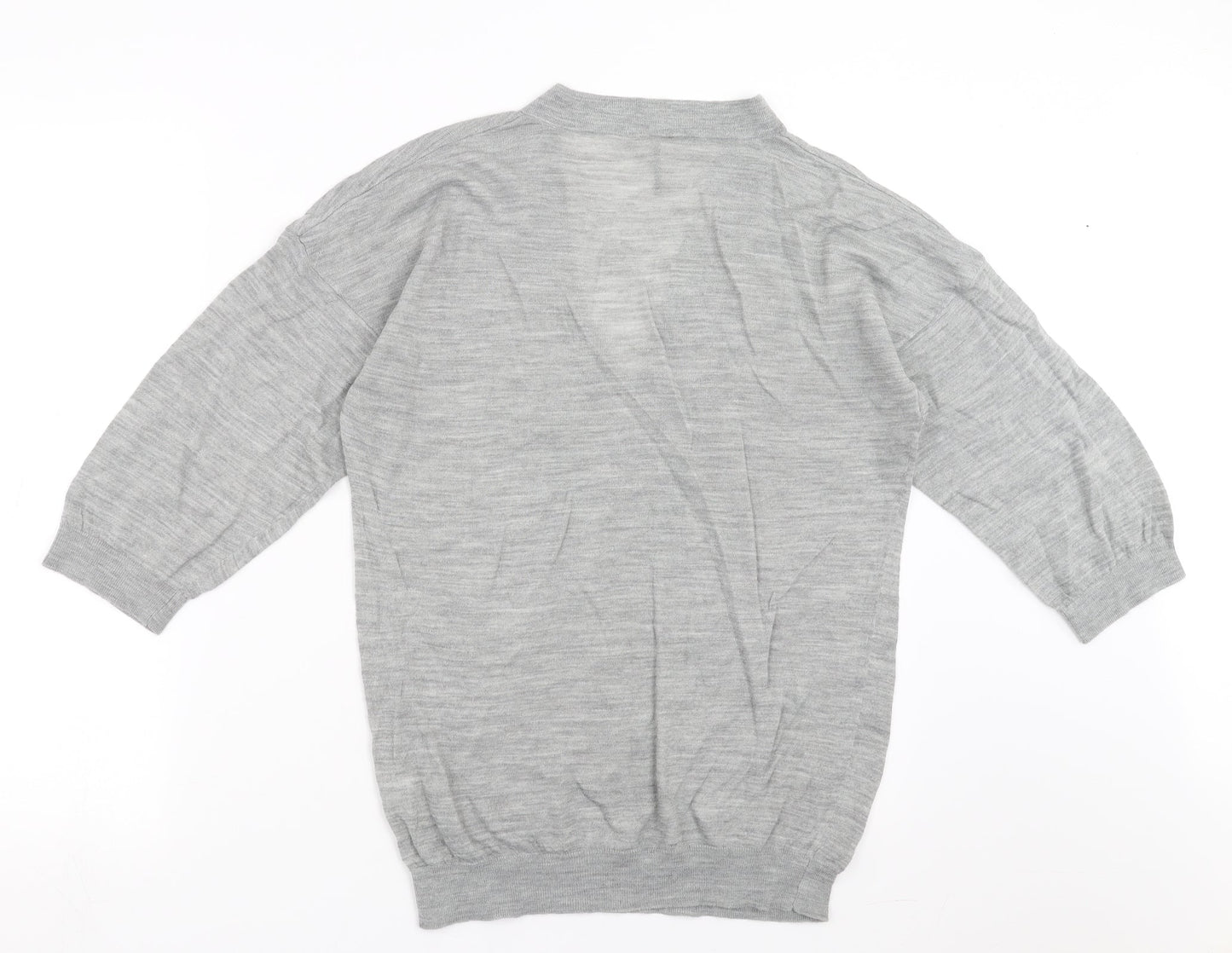 Womens UK Size 12 Topshop Grey Pullover Jumper
