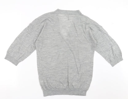 Womens UK Size 12 Topshop Grey Pullover Jumper